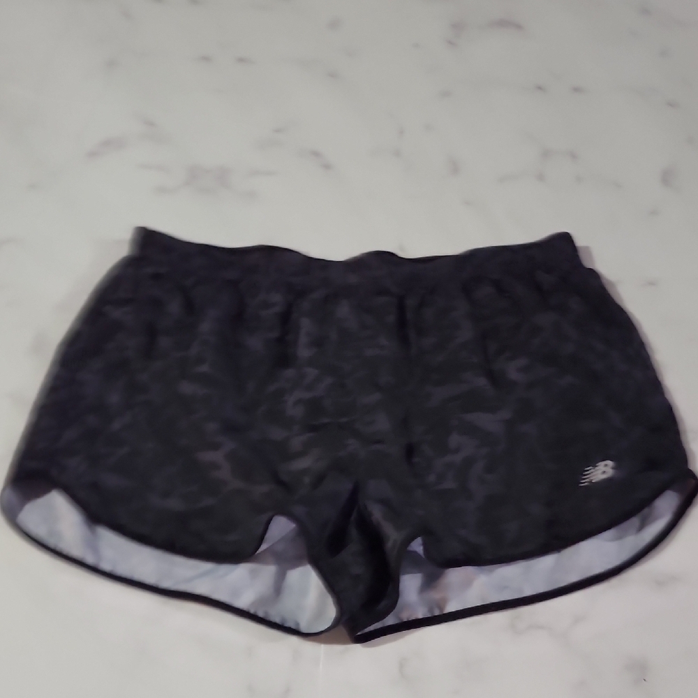 New Balance Women's Dark Patterned Athletic Shorts